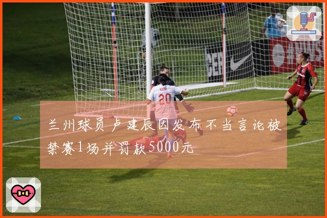 兰州球员卢建辰因发布不当言论被禁赛1场并罚款5000元